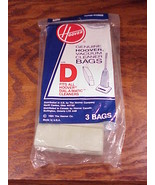 Pack of 3 Hoover D Type Vacuum Cleaner Bags, no. 40100056, Dial-A-Matic - £4.68 GBP