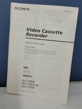 Sony SLV-778HF PX 777HF VHS VCR Instruction Manual Book Operating Instructions - £7.79 GBP