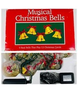 AS-IS 1990 Musical Christmas Bells 9 Bells, 12 Carols SEE VIDEO Some Don... - $44.00