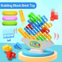 16-64Blocks Building Block Brick Toy Balance Stacked Tetra - £8.69 GBP+