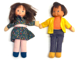 Vintage 1978 Fisher Price Dolls My Friend Mikey 240 &amp; Bobbie 243 - 9&quot; Doll - $29.69