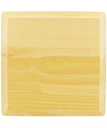 SQUARE PLAQUE 6 3/4&quot; x 3/4&quot; WOOD Unfinished Wooden craft decoupage DEMIS... - $23.30