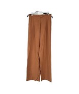 Lulus Women&#39;s Orange Wide Leg Dress Trousers Size Medium - £24.18 GBP