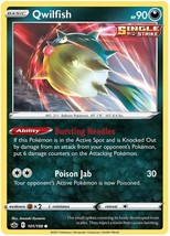 Qwilfish 101/198Common Chiling Reign Pokemon Card - £3.99 GBP