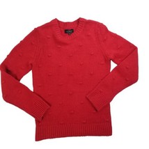 Lucky Brand Crew Neck Red Sweater Womens XS Long Sleeve Acrylic Knit Pol... - $12.34