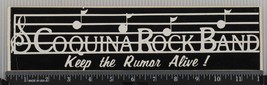 Vintage Coquina Rock Band Bumper Sticker Decal tob - $44.54