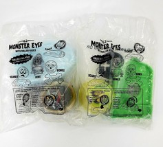 2X Taco Bell Monster Eyes w Roller Base Scares Fangs Sealed in Bag Vintage - £11.74 GBP