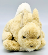 Folkmanis Tan Bunny Rabbit Hare Cottontail Plush Puppet Furry Folk Stuffed - £15.02 GBP