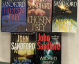 John Sandford Hardcover Lot Naked Prey Chosen Prey Hidden Prey Silken Pr... - $24.74