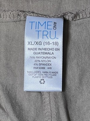 Time and Tru XL (16-18) Tan Pull On Bermuda Shorts Item image 2