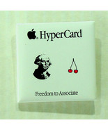 Vintage Apple Computer Pin - Hypercard - Washington and Cherries - 1987 - $23.36