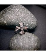 Vintage Personalise Cross Skull S925 Sterling Silver Adjustable Ring SL226 - $107.30