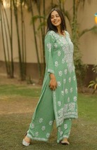 Indian Designer Salwar Kameez, Readymade Party/Ethnic Cotton kurti gift ... - $2,449.99 MXN