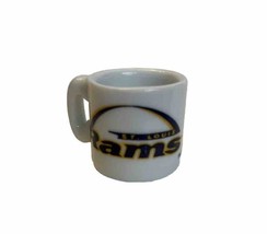 NFL Miniature Coffee Mug ST LOUIS Rams Fan Collectible Gift Football Cup - £7.83 GBP