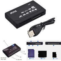 26 IN 1 Mini Memory Card Reader USB 2.0 High Speed for CF XD SD MS TF MM... - £3.75 GBP