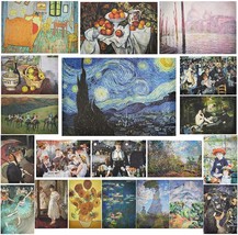 20 Count Famous Impressionist Wall Art Posters for Classroom Home Decor Matte La - £31.13 GBP