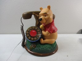 Vintage Talking Winnie The Pooh Desk Telephone Walt Disney World Tested working - £46.97 GBP