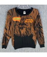 Star Wars Chewbacca Sweater Boys Large Pullover Cotton Blend Casual L - $20.92 CAD