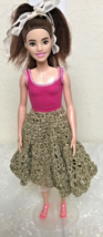 Mattel 2018 Barbie Fashionista #187 Brown Hair Grey Eyes HBV19 R251 Rigid Body - £10.30 GBP