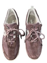 Hotter Shoes Womens 8.5 Leanne Walking Running Sneakers Plum Suede Athletic - £10.35 GBP