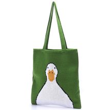 Female Cute  Duck Top-handle Tote Bag Teen Women Winter Vintage Retro Rural Anim - £22.05 GBP