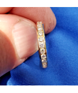 Earth mined Diamond Wedding Band 18k Eternity Anniversary Stacking Ring ... - $3,320.25