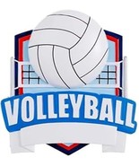 Personalized Volleyball Ornament, New Volleyball Shield Ornament - $24.62 CAD