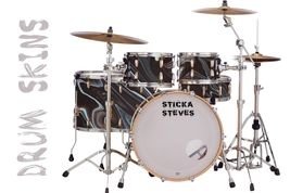 Drum Wrap Percussion Shell Cover Bass Kick Snare Tom DIY-Frosted Mint Sw... - $22.76+