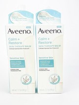 Aveeno Calm And Restore Skin Therapy Balm for Sensitive Skin Lot Of 2 bb... - $24.14