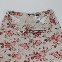 Eddie Bauer Women's Beige Floral Cotton A-Line Skirt Size 14 image 11