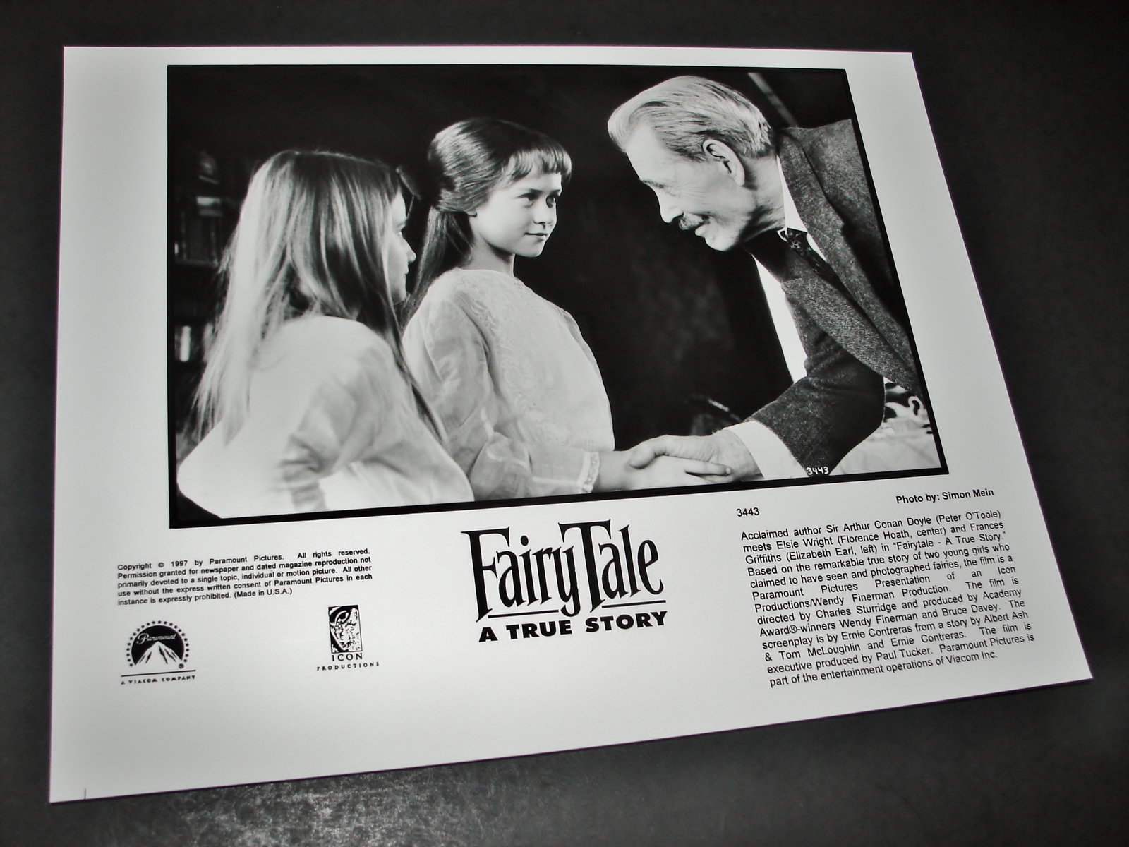 1997 FAIRY TALE A TRUE STORY Movie Press Photo Peter O&#39;Toole Florence Ho... - $9.95