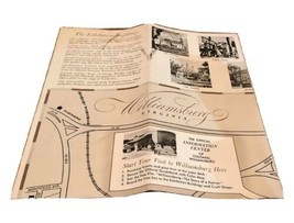 Vintage 60&#39;s Craft House Gift Shop Colonial Williamsburg Brochure Souvenir Map - £7.90 GBP