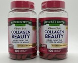 (2) Nature&#39;s Truth Collagen Beauty, 100 Liquid Max Softgels Exp. 06/25 - £21.58 GBP
