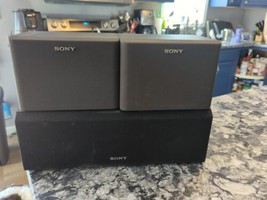 Sony Set of 3 Speaker 2 Bookshelf SS-U31 &amp; 1 Center SS-CN62 Tested - $34.65