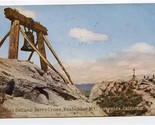 Mission Bell and Serra Cross Roubidoux Mt Postcard Riverside California ... - £9.49 GBP