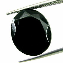 5.25Ct Natural Ónice Negro Ovalado Facetado Piedra Preciosa - £13.51 GBP