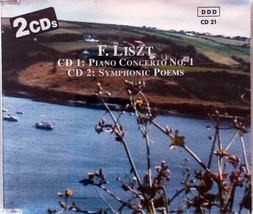 Franz Liszt 2 CD set - Piano Concerto #1 &amp; Symphonic Poems / 1988 Pilz - £0.88 GBP