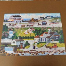 Cricket Hawk Harbor Charles Wysocki Americana 300 Large pc Jigsaw Puzzle... - $9.75