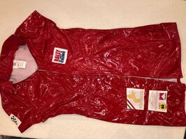 SEXY HALLOWEEN COSPLAY WOMENS SIZE 10-12 NASCAR RACING SHORT DRESS RED F... - $21.90