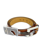 New Trafalgar Mens Belt Size L 38-40 Pebble Grain Leather Tan Brown Dust... - $28.45