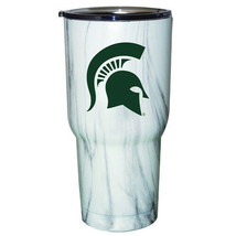 Michigan State Spartans NCAA Marble Hot Cold Stainless Steel Tumbler 30 oz - $38.61