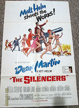 D EAN Martin:Matt Helm (The Silencers) Original 1966 One Sheet Movie Poster - £166.59 GBP