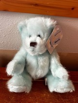 Applause Aqua Plush Birthstone Teddy Bears MARCH Stuffed Animal w Neckla... - £8.91 GBP