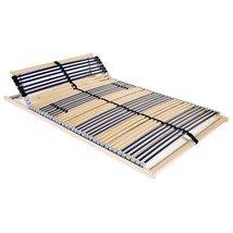 Slatted Bed Base with 42 Slats 7 Zones 120x200 cm - £109.07 GBP