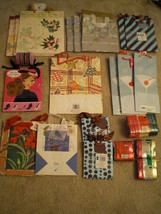 Lot of 28 Holiday/ Special occasion Gift bags and 6 sets of ribbons.  Se... - £7.87 GBP