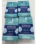 (4) Liquid I.V. Hydration Multiplier Electrolyte Drink Mix Kids Cotton C... - £8.74 GBP