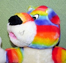 Kuddle Me Toys Rainbow Tiger Plush Vintage Stuffed Striped Animal Toy 13&quot; Lovie - £12.94 GBP