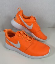 Nike Roshe One Prem Shoes Women&#39;s 7 Orange White Running Sneakers 833928-800 - £25.60 GBP