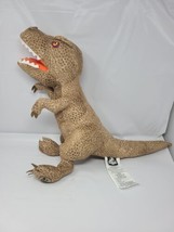 Jurassic World Dominion 20&quot; T Rex Plush Stuffed Dinosaur Stuffed Animal Brown - £14.11 GBP