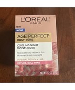 L&#39;Oreal paris Age Perfect Rosy Tone Cooling Night Moisturizer 1.7oz BRAN... - $19.22 CAD